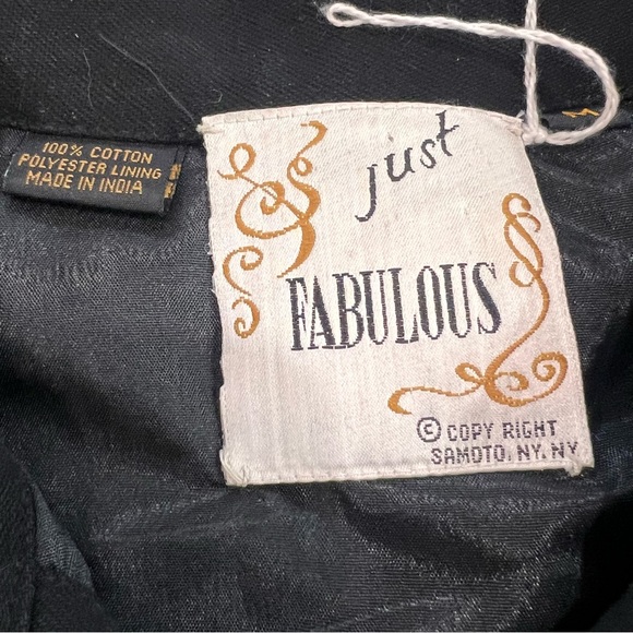 Black Western Style Embroidered Vest - Picture 6 of 11